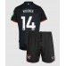 Tanie Strój piłkarski West Ham United Mohammed Kudus #14 Koszulka Wyjazdowej dla dziecięce 2024-25 Krótkie Rękawy (+ szorty)